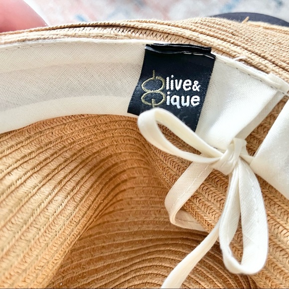 OLIVE & PIQUE AZTEC BEAD WRAPPED HAT Southwest Boho Bohemian Trendy Rodeo - Picture 7 of 8